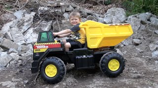 THE TONKA 12V MIGHTY DUMP TRUCK [upl. by Noitsirhc302]