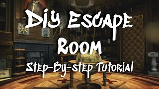 DIY Escape Room  StepByStep Tutorial  Moderate Difficulty Travel Theme Room for Adults amp Teens [upl. by Etterual]