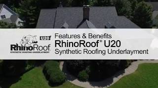 Product Guide RhinoRoof® U20 Synthetic Underlayment [upl. by Hinckley]