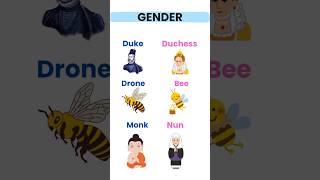 Gender in english english englishgrammar englishspeaking spokenenglish englishvocabulary [upl. by Aiciram129]