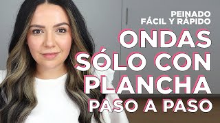 Cómo peinar el cabello con plancha [upl. by Mulligan]