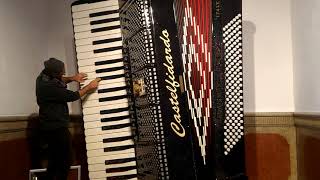 Playing the giant accordion of Castelfidardo 2019 [upl. by Llamaj]