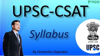 CSAT SYLLABUS for UPSC 2021  Syllabus of CSAT  By Himanshu [upl. by Brass870]