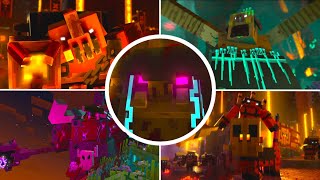 Minecraft Legends  ALL BOSSES  Endings 4K 60FPS [upl. by Sidonius]