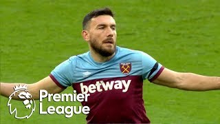 Robert Snodgrass second goal puts West Ham 31 up against Brighton  Premier League  NBC Sports [upl. by Adnert]