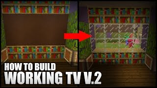 I Made a WORKING TV In Minecraft Bedrock [upl. by Balmuth]