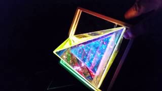 Dichroic Boro Glass Infinity Mirror Effect Pyramids 007 [upl. by Garfinkel]