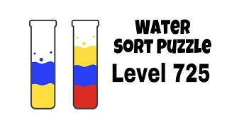 Water Sort Puzzle Level 725 [upl. by Lleinad518]