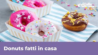 DONUTS  Ciambelle colorate sofficissime e golose [upl. by Ellecrad135]