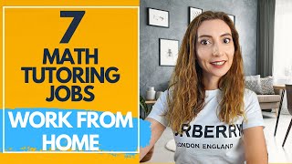 Best 7 Online Math Tutoring Jobs to Work from Home Right Now [upl. by Steady]