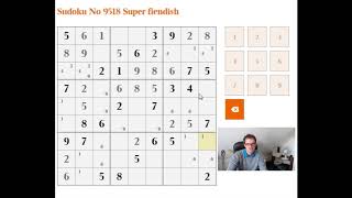 How to solve the Super Fiendish Sudoku from The Times 12 Dec 2017 [upl. by Ymme474]