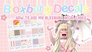 Bloxburg  Decal Codes Tutorial [upl. by Elehcim569]