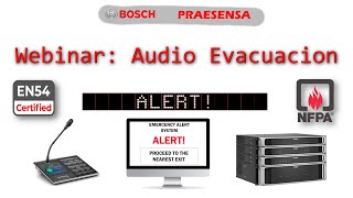 Webinar Praesensa Nuevo sistema de Audioevacuacion Llamados y ambientacion [upl. by Anaitit]