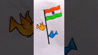 🥹Tiranga drawing 🇮🇳 [upl. by Flo299]