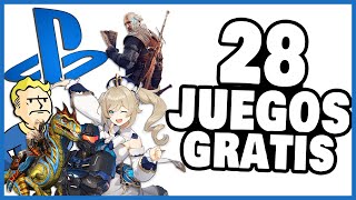 28 JUEGOS GRATIS para JUGAR en PS4 este 2024 [upl. by Munson]