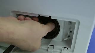 LG Washer  How to clean the drain filter [upl. by Ymmak]