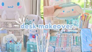 Desk  stationery organization makeover sanrio ✧･ﾟ⋆୨୧˚ [upl. by Sheryle992]