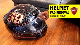 How to Replace Shoei Helmet Padding [upl. by Ikeda]