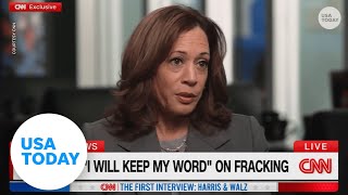 Four key takeaways from Kamala Harris CNN interview  USA TODAY [upl. by Zoltai412]