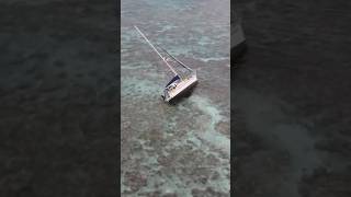 Scary Sailboat Emergency  Storm SMASHES Yacht on Reef as crew bails [upl. by Pontone]