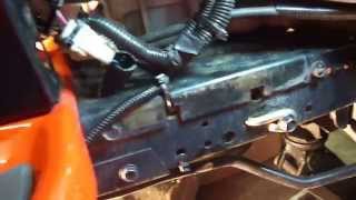 husqvarna LGT24k54 drive belt install [upl. by Anawak48]