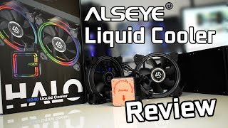 Alseye Halo H240 AIO Liquid Cooler Review [upl. by Milburr]