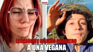 La lección de un niño granjero a una vegana que le había criticado por criar gallinas MARCA [upl. by Aslam]