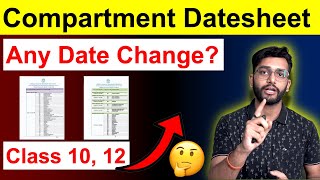 CBSE 10th 12th Compartment Supplementary Exams 2024 Datesheet Out [upl. by Marylinda802]