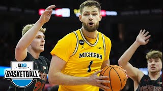 Michigan at Wisconsin  Highlights  Big Ten Mens Basketball  Feb 14 2023 [upl. by Aihsot]