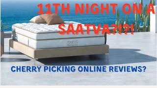 Saatva Classic Review Night 11  What some review site say and whether they are correct or not [upl. by Acinorehs]