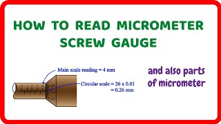 how to Read Micrometer Screw Gauge [upl. by Analim]