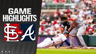 Cardinals vs Braves Game Highlights 72024  MLB Highlights [upl. by Llerdnod472]