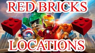 Lego Marvels Avengers  All Red Bricks Locations  Going Knowhere TrophyAchievement Guide [upl. by Manoff]