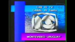 Canal 10 Uruguay  Inicio de transmision 1990 [upl. by Annej]