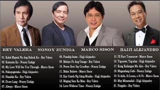 Continuous OPM Tagalog Love Songs Rey Valera Marco Sison Nonoy Zuñiga Hajji Alejandro [upl. by Boar295]