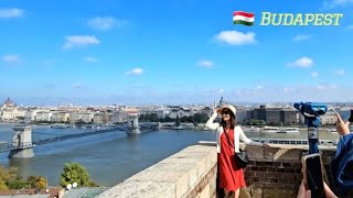 🇭🇺 Budapest Hungary Autumn Walk from the Liberty Bridge to Buda Castle Fishermans Bastion [upl. by Trik]