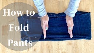 How to fold pants  Konmari method  Folding for all the Family Fold with me [upl. by Lorre]