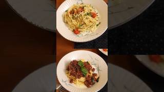 Pasta Showdown Bolognese vs Aglio E Olio in 15 Minutes  ThePragatiMehra shorts [upl. by Vaughn]