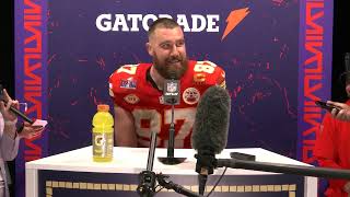 Travis Kelce Speaks to the Media  Super Bowl LVIII Press Conference [upl. by Anelle]