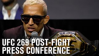 UFC 269 Postfight Press Conference [upl. by Hibben]