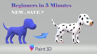 How to create 3d design using Paint 3d apps [upl. by Sidwell687]