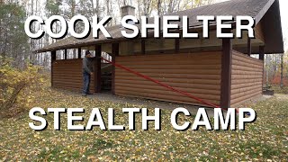 Cook Shelter Stealth Camping [upl. by Annaigroeg]