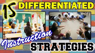 15 DIFFERENTIATED INSTRUCTION STRATEGIES [upl. by Niall]