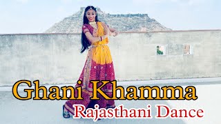 Ghani khamma Rajasthani Dance Cover  Rajasthani dance choreography khammaghani ghanikhamma [upl. by Aralomo]