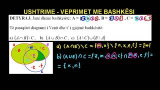 17 Matematika Klasa 5 Mesimi 17 Ushtrime Veprimet me bashkësi [upl. by Nomrac42]