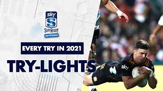 Every try in Sky Super Rugby Aotearoa 2021 [upl. by Ravel]