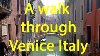 Venice Italy walking side streets and allys [upl. by Woodhead]