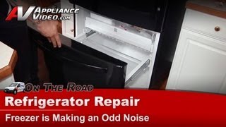 Kenmore Refrigerator Repair  Freezer Is Making an Odd Noise  evaporator fan motor [upl. by Apollo]