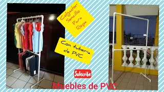 COLGADOR DE ROPA CON TUBERIA DE PVC [upl. by Ikciv]