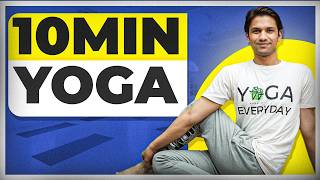 10Minute Yoga for Beginners  Daily Fitness  Saurabh Bothra [upl. by Nylek]